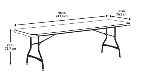 8' Banquet Table (seat 8-10)