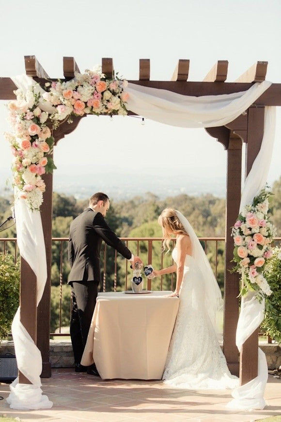 Rustic Pergola Wedding Arch