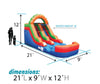 12' Rainbow Inflatable Slide (Wet/Dry)