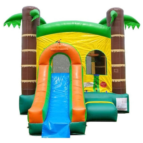 Tropical Bounce House W/Slide Combo (Wet/Dry)